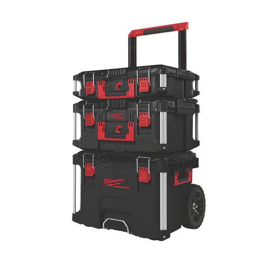 Milwaukee Tool Box Packout Storage Trolley System 3 Piece Set 113kg Capacity - Image 1