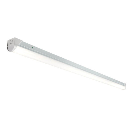 Knightsbridge Single Batten 5ft Integrated LED Cool White BATS5 Steel Body White - Image 1