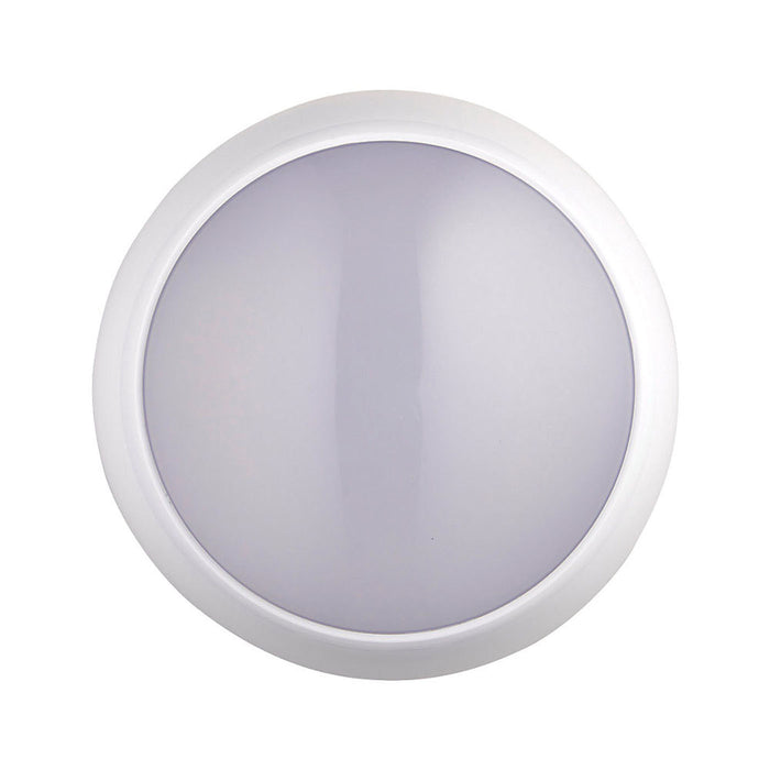 LED Wall Ceiling Light Cool White Bulkhead Gloss Round IP44 Indoor Outdoor - Image 2