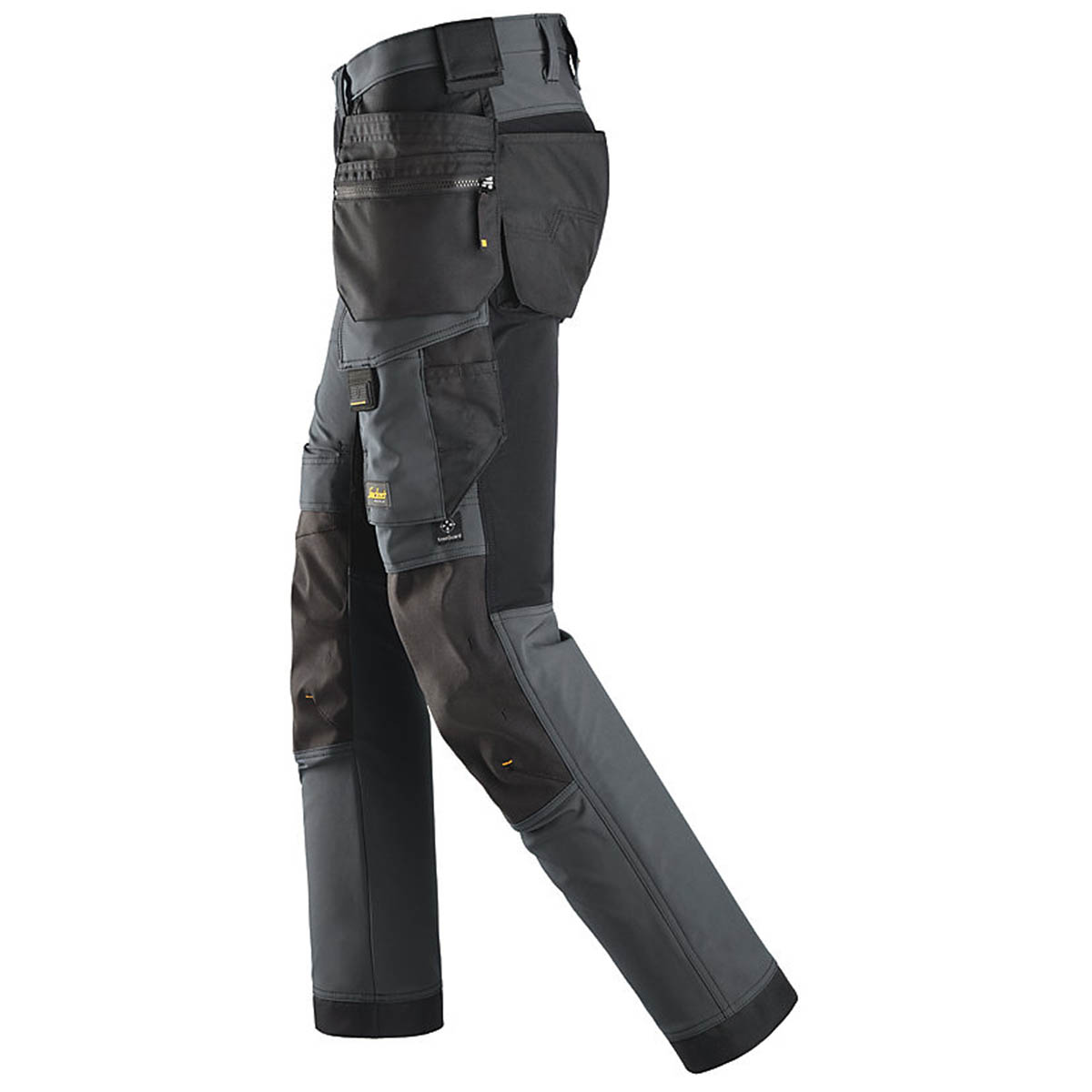 Snickers Mens Work Trousers Shell Stretch HP Grey Slim Fit Breathable 36"W 32"L - Image 4