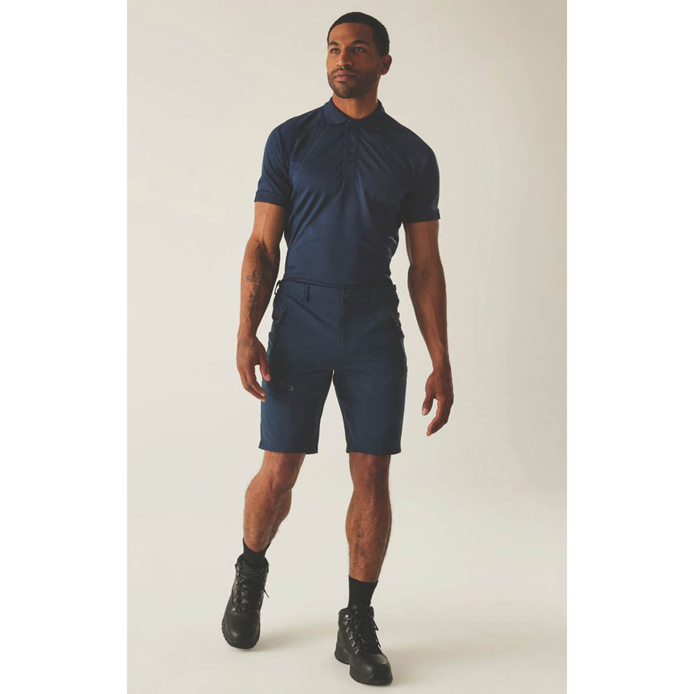Regatta Work Shorts Mens Navy Stretch Water Repellent Multi Pockets Comfort 34W - Image 6