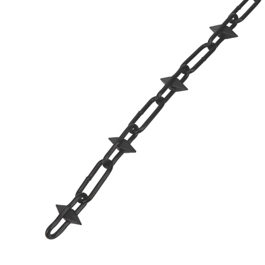 Essentials Spike Chain Zinc Plated Steel Black Abrasion Resistant 6mm x 5m - Image 1