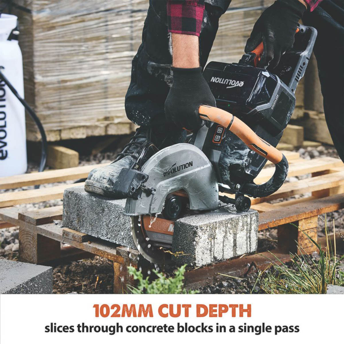 Evolution Disc Cutter Cordless 36V Li-Ion R260DCT 260mm Brushless Body Only - Image 3