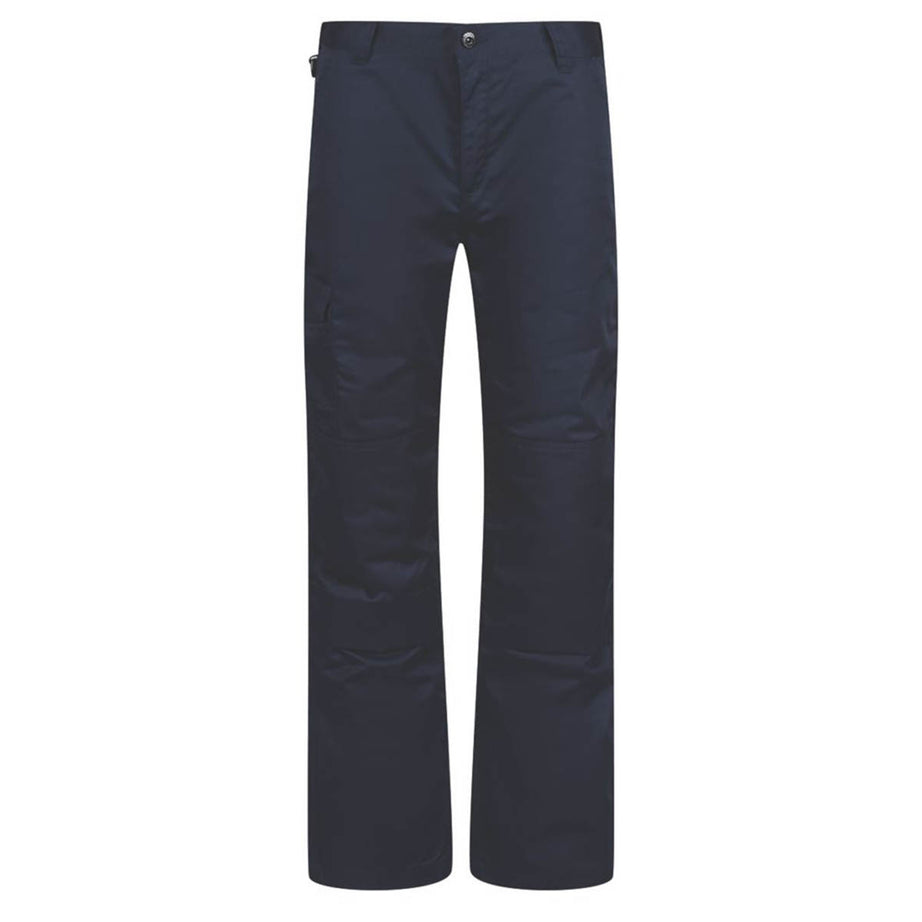 Regatta Mens Work Trousers Cargo 6 Pockets Navy Water Repellent 44" W 31" L - Image 1
