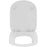 Toilet Seat And Cover Duraplast White Top Fix Standard Close D-Shape Fixed - Image 2
