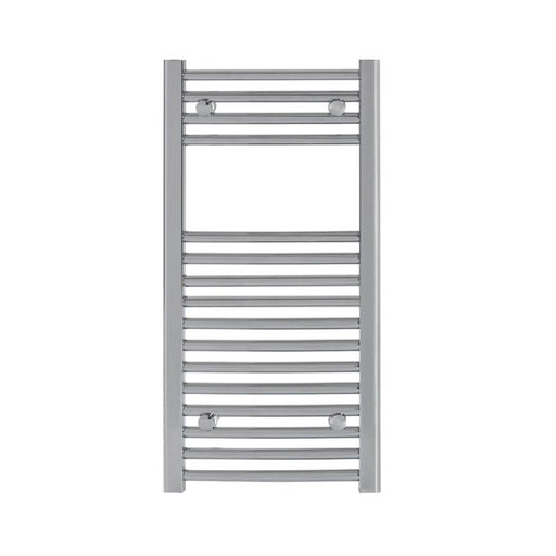 Towel Radiator Rail Curved Gloss Chrome Bathroom Warmer Ladder224W H800xW400mm - Image 1