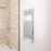 Towel Radiator Rail Curved Gloss Chrome Bathroom Warmer Ladder224W H800xW400mm - Image 3