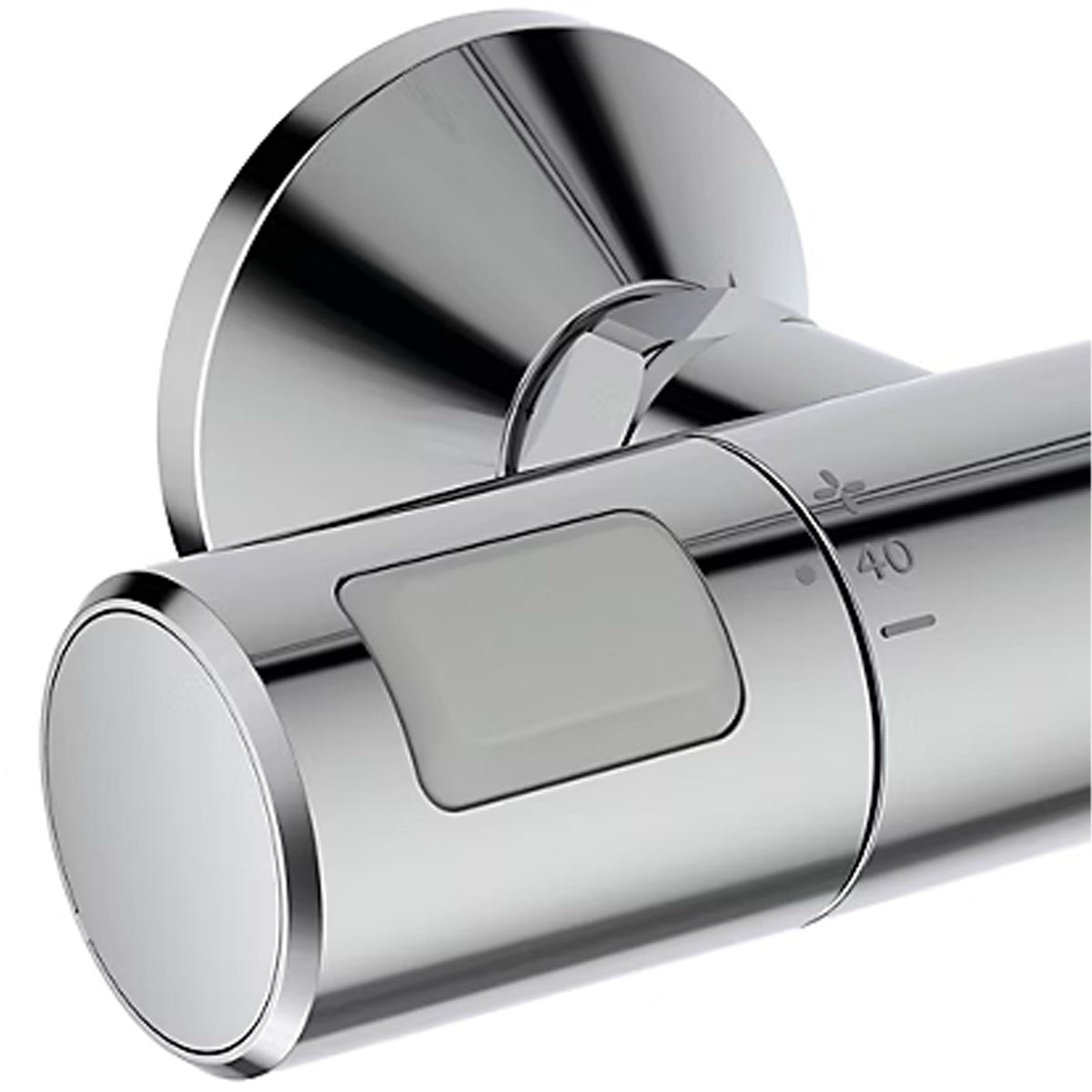 Thermostatic Mixer Shower Chrome Exposed 2 Spray Patterns Twin Round Head - Image 2