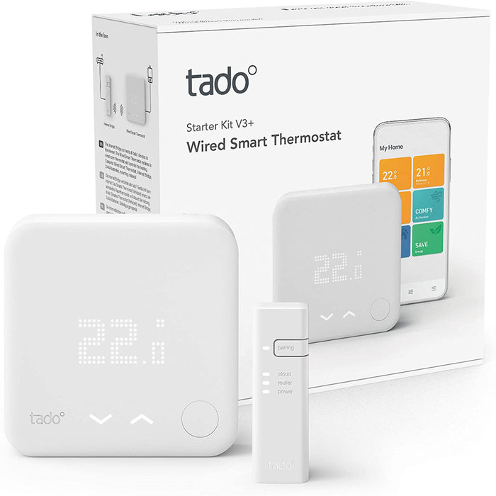 Tado° Thermostat Starter Kit V3+ Wired Smart Intelligent Heating Control - Image 1