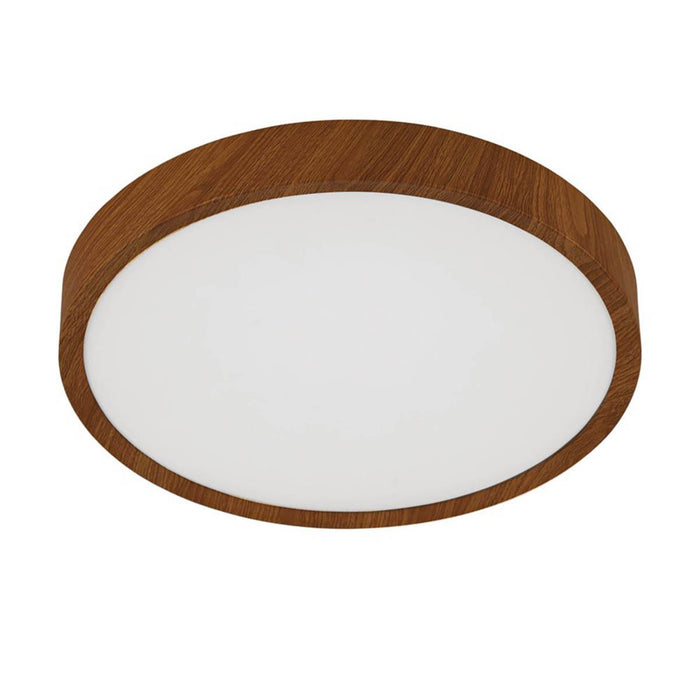 LED Ceiling Light Brown Round Warm White Compact Traditional  For Low Ceilings - Image 1