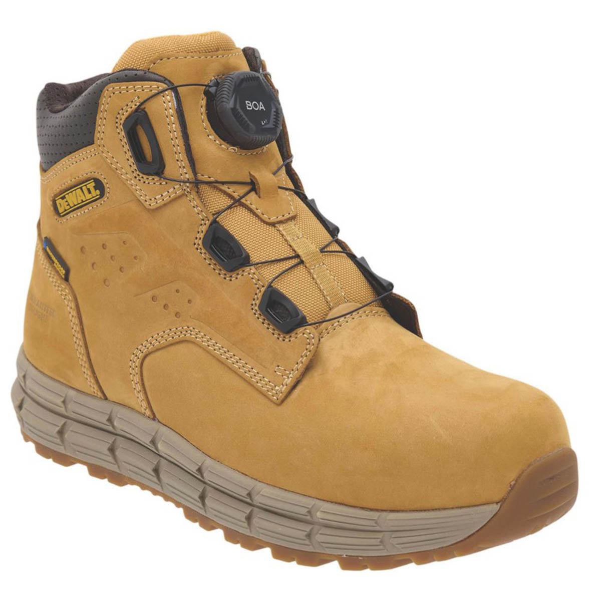 DEWALT Safety Boots Lancaster BOA Wheat Waterproof Steel Toe Cap Size 10 - Image 1