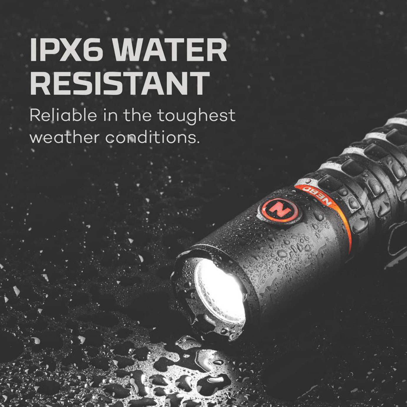 Nebo LED Work Torch Flashlight Grey 2000lm Rechargeable Aluminium Compact - Image 6