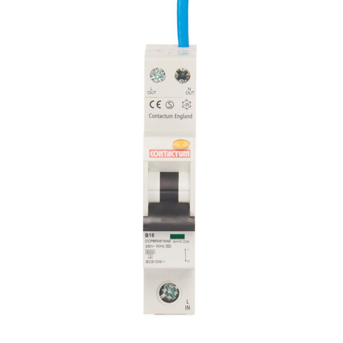 Contactum Compact RCBO Type A RCD Type B Curve 30mA Single-Phase 16A 4kV - Image 2