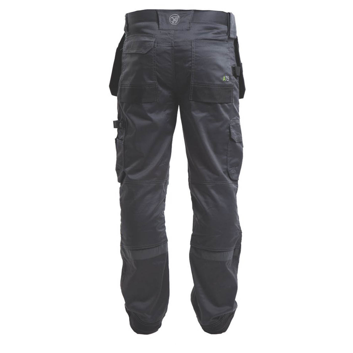 Apache Mens Work Trousers Stretch Cargo Low Rise Comfort Black Grey 36" W 31" L - Image 1