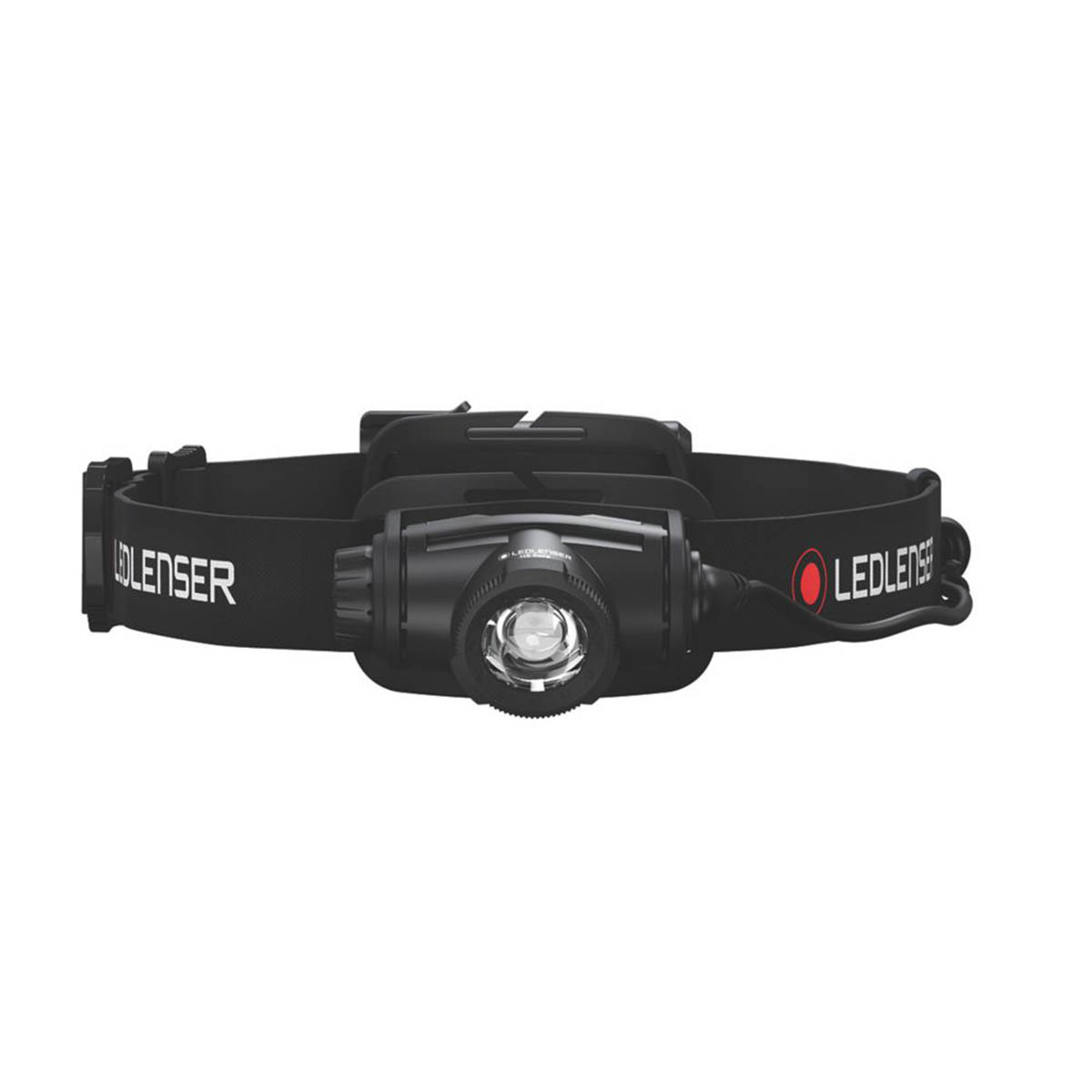 LED Head Torch Compact Adjustable Dimmable Impact-Resistant Black 15-350lm - Image 2