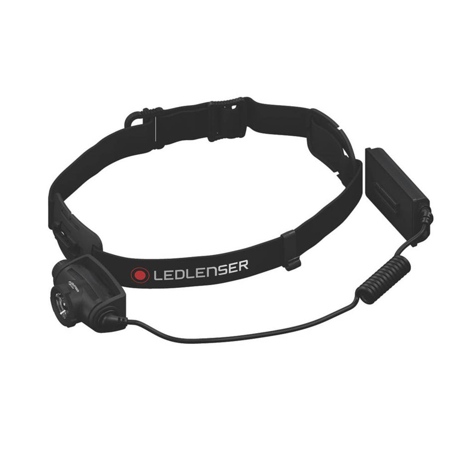 LED Head Torch Compact Adjustable Dimmable Impact-Resistant Black 15-350lm - Image 3