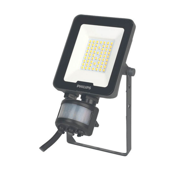 Floodlight Grey Outdoor Integrated LED Cool White Motion Sensor Adjustable - Image 2