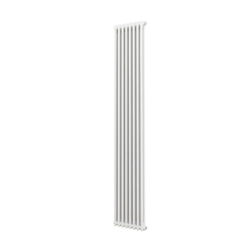 Acova 2 Column Radiator Vertical Tall Steel 2000 x 398mm White - Image 1