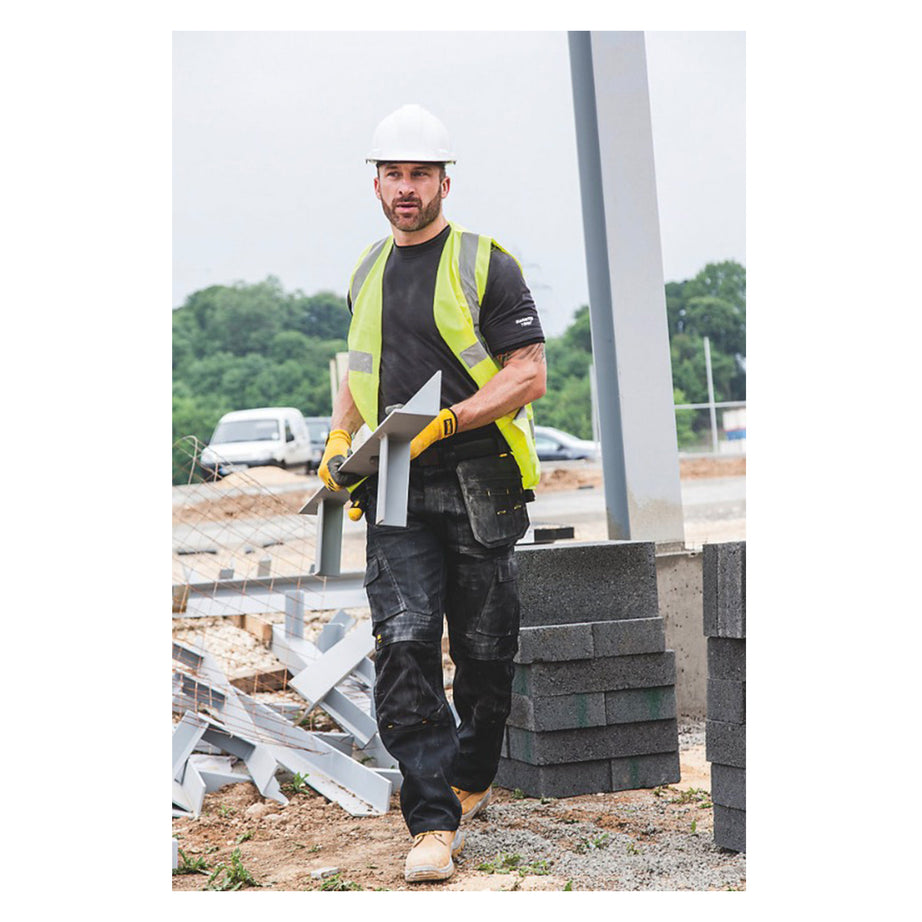 DeWalt Work Trousers Mens Straight Leg Black Multi Pockets Breathable 36"W 31"L - Image 2