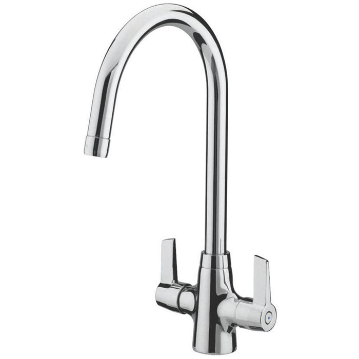 Bristan Kitchen Tap Mono Mixer Echo Easyfit Dual Lever Chrome EasyFit Mount 5Bar - Image 1