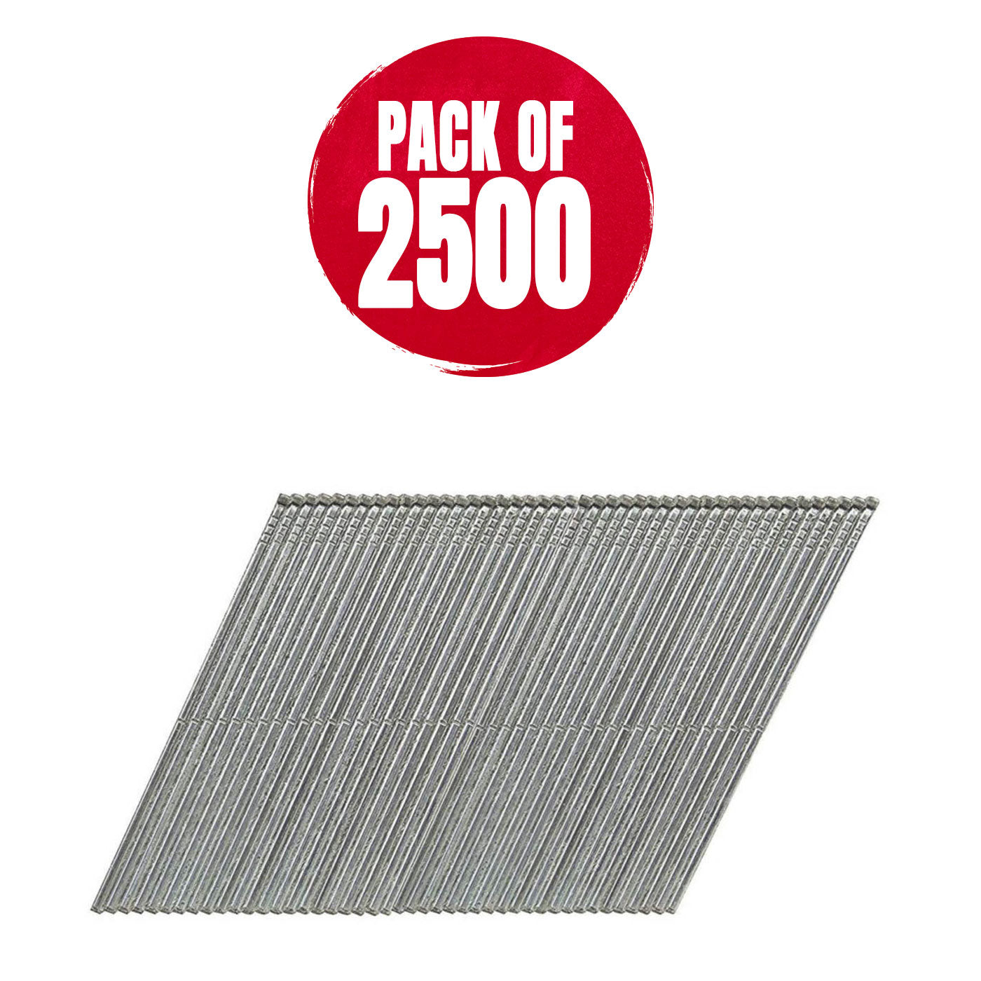 DeWalt Galvanised Nails Angled Finish Framing Durable 16ga x 63mm 2500 Pack - Image 1