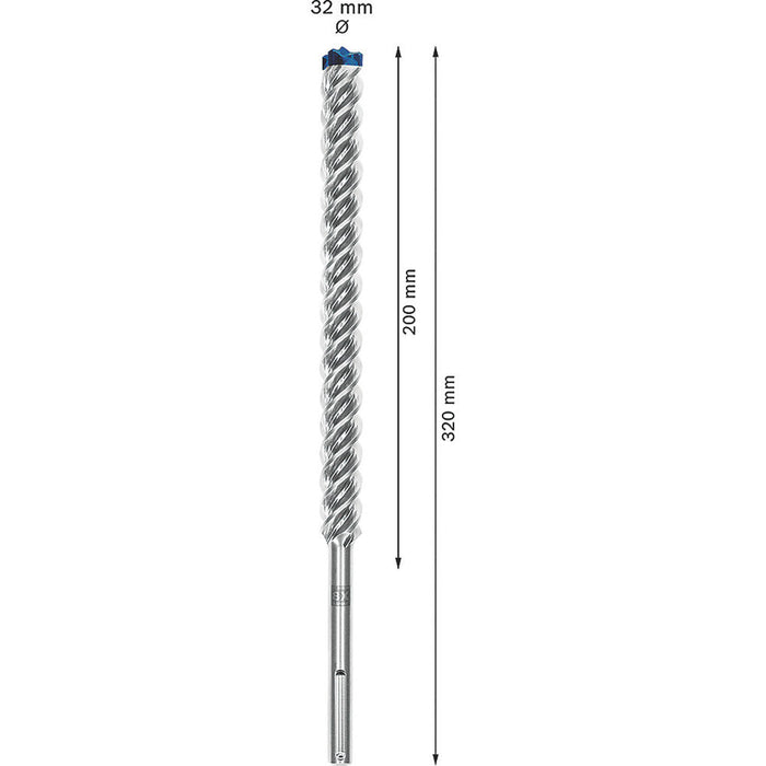 Bosch Hammer Drill Bit SDS Max Shank 8X Carbide Head Long Life For Concrete - Image 7