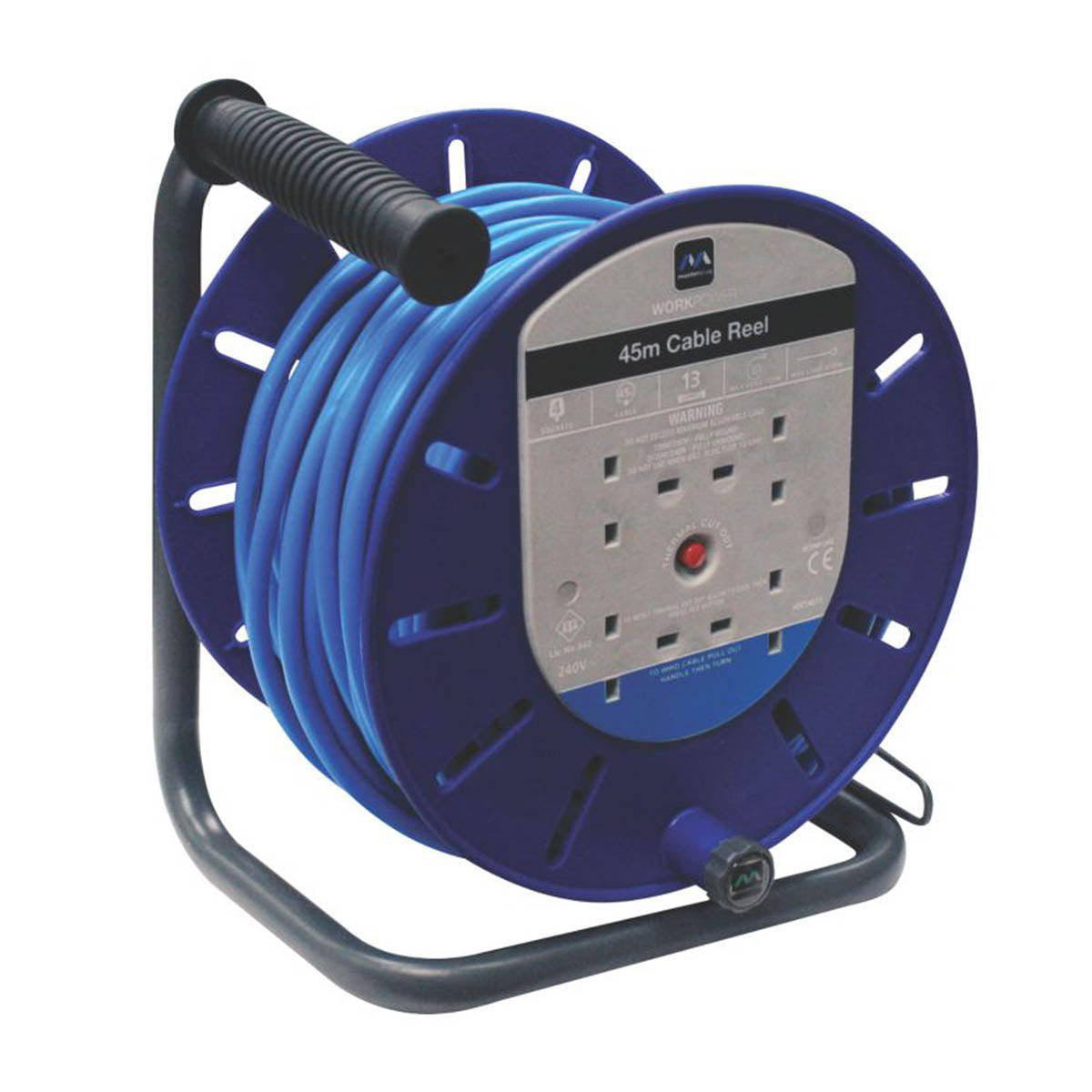 Masterplug Cable Reel HDCT4513BQ/4-XD 13A 4-Gang 45m 240V - Image 6