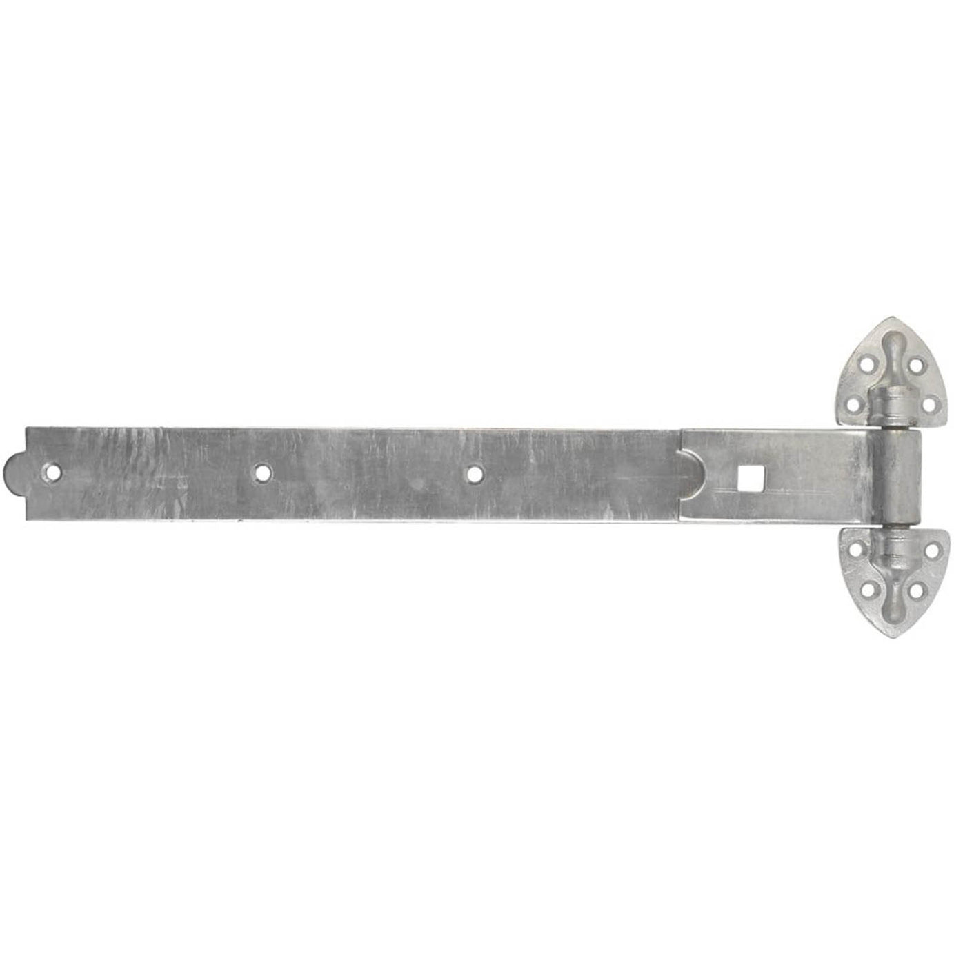 Gate Hinges Heavy Duty Reversible Galvanised Steel Durable Rust Resistant 2 Pack - Image 1