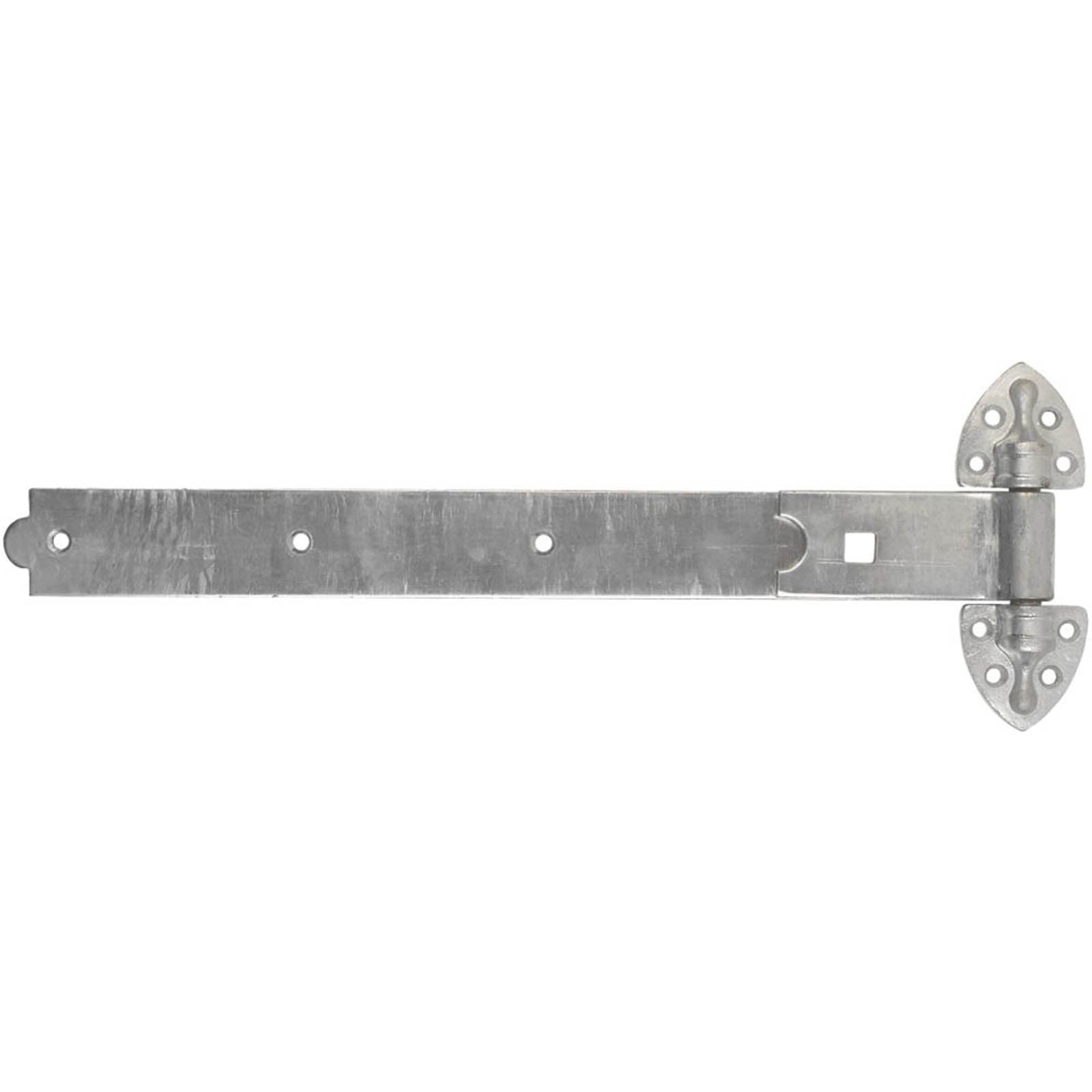 Gate Hinges Heavy Duty Reversible Galvanised Steel Durable Rust Resistant 2 Pack - Image 1