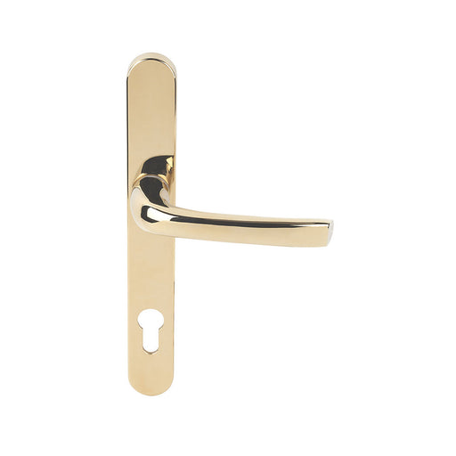 Mila  Lever Door Handles ProLineaType B Pair Polished Gold For 44-77mm Door - Image 1