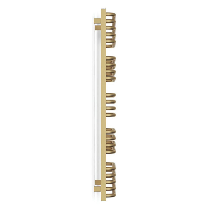 Towel Rail Radiator Electric Brass Curved Bathroom Warmer 600W (H)114x(W)50cm - Image 4