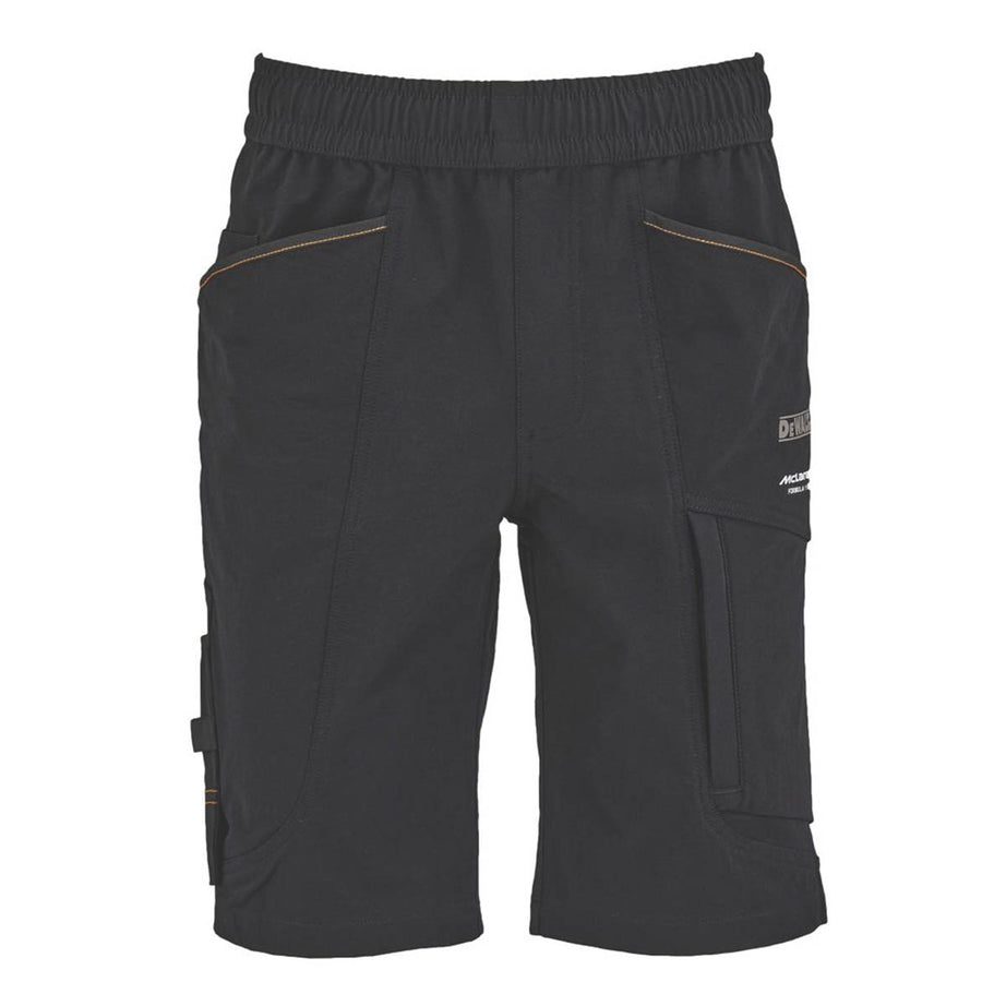 DeWalt Mens Work Shorts Jogger Stretch McLaren F1 Team Temple XXL Black 38-47" W - Image 2