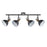Ceiling Spotlight Bar 4 Way Adjustable Dimmable Industrial Modern Matt Black 40W - Image 3