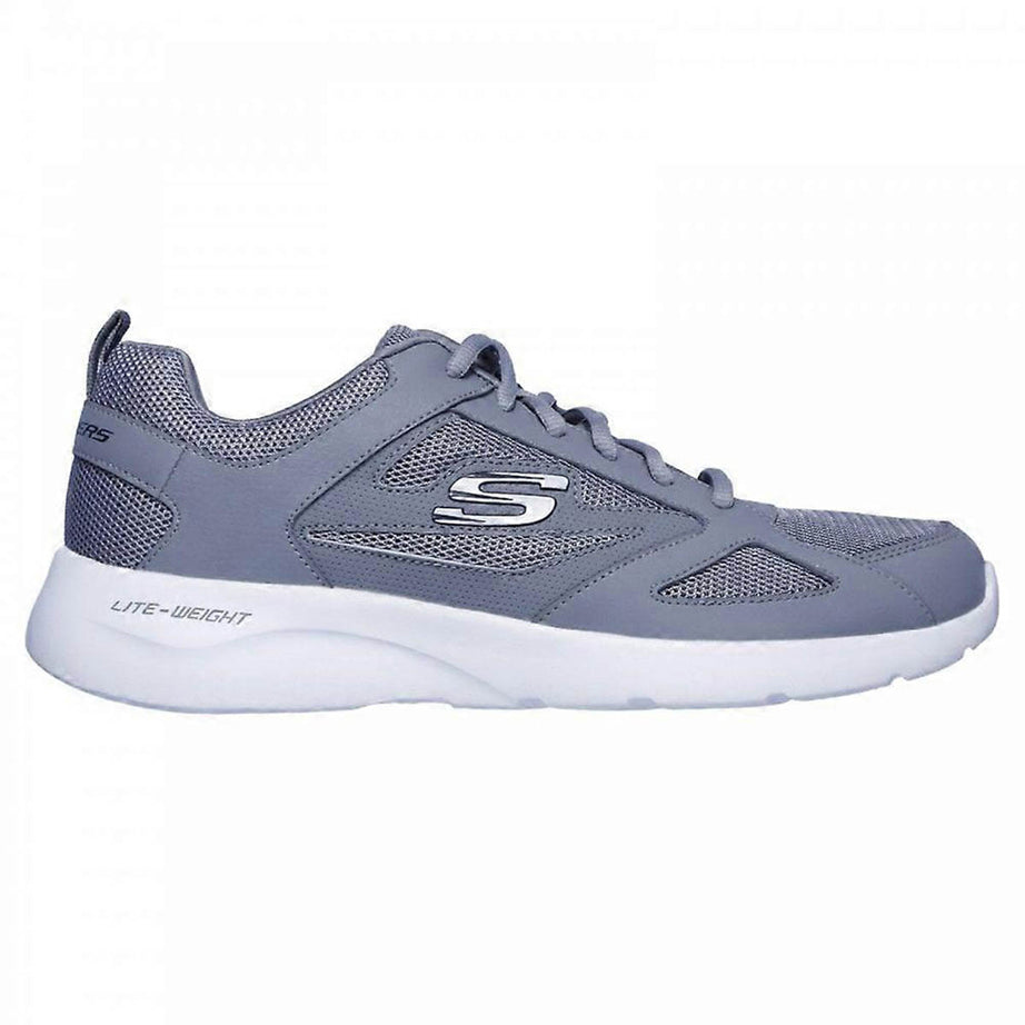 Skechers Men Trainers Grey Dynamight 2.0 Lightweight Memory Foam Lace Up Size 12 - Image 1