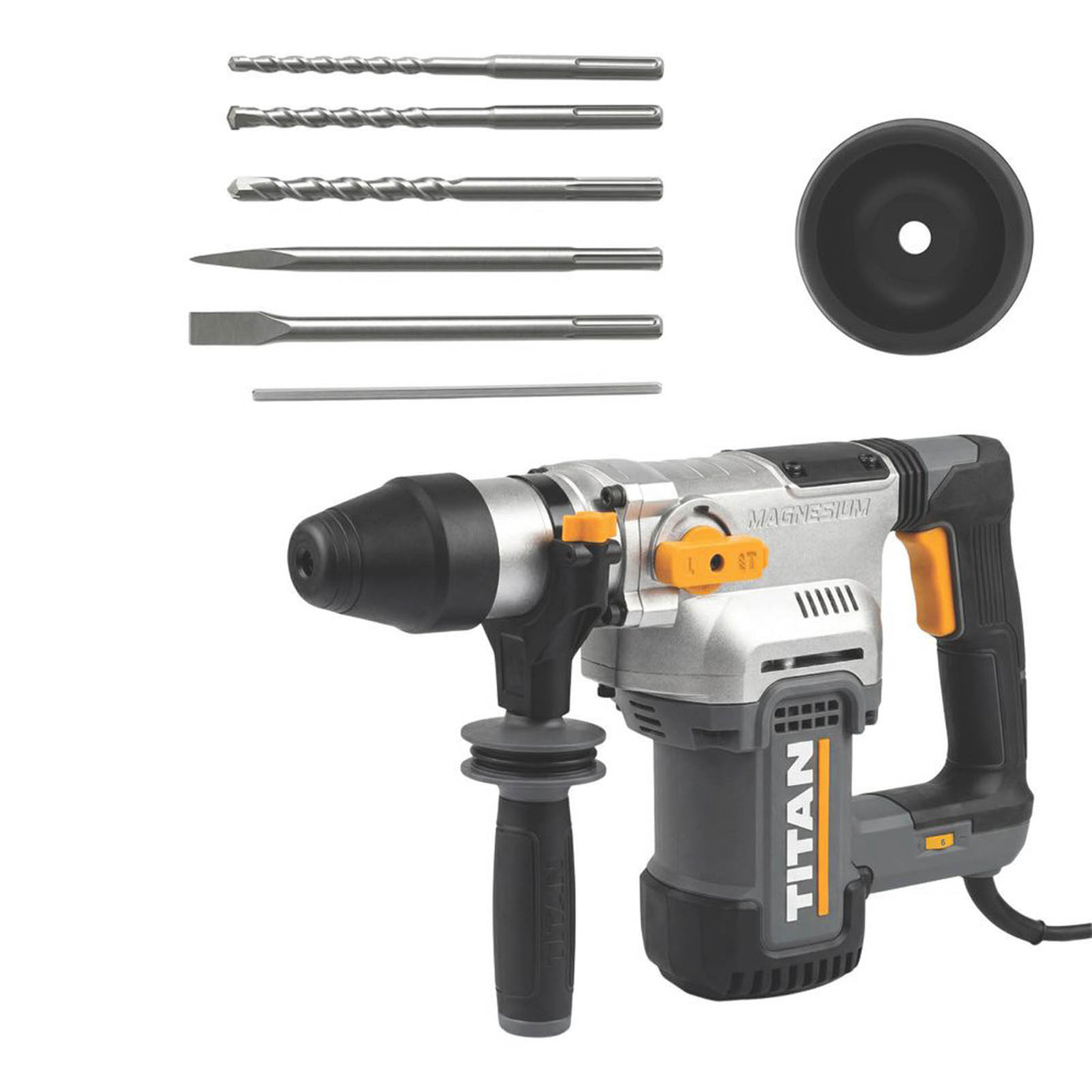 Titan SDS Max Hammer Drill Electric TTB1345SDM 6.6kg 220-240V - Image 2