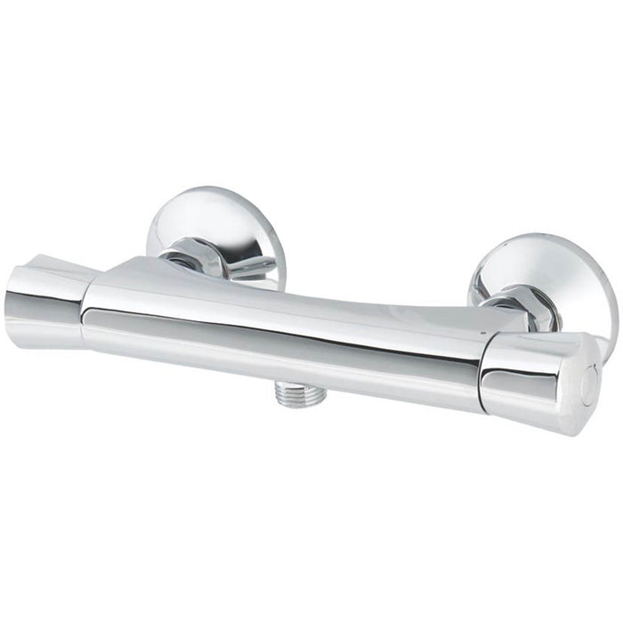 Thermostatic Mixer Shower Valve Dual Flow Exposed Chrome 6 Ltr/min Brass - Image 2