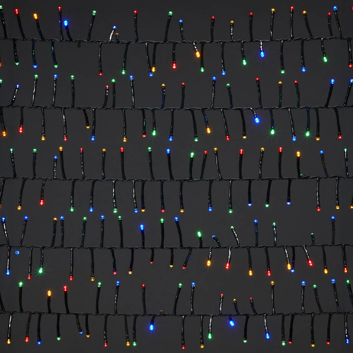 186 LED Christmas String Lights 1000 Multicolour Cluster Timer Indoor  25m - Image 3