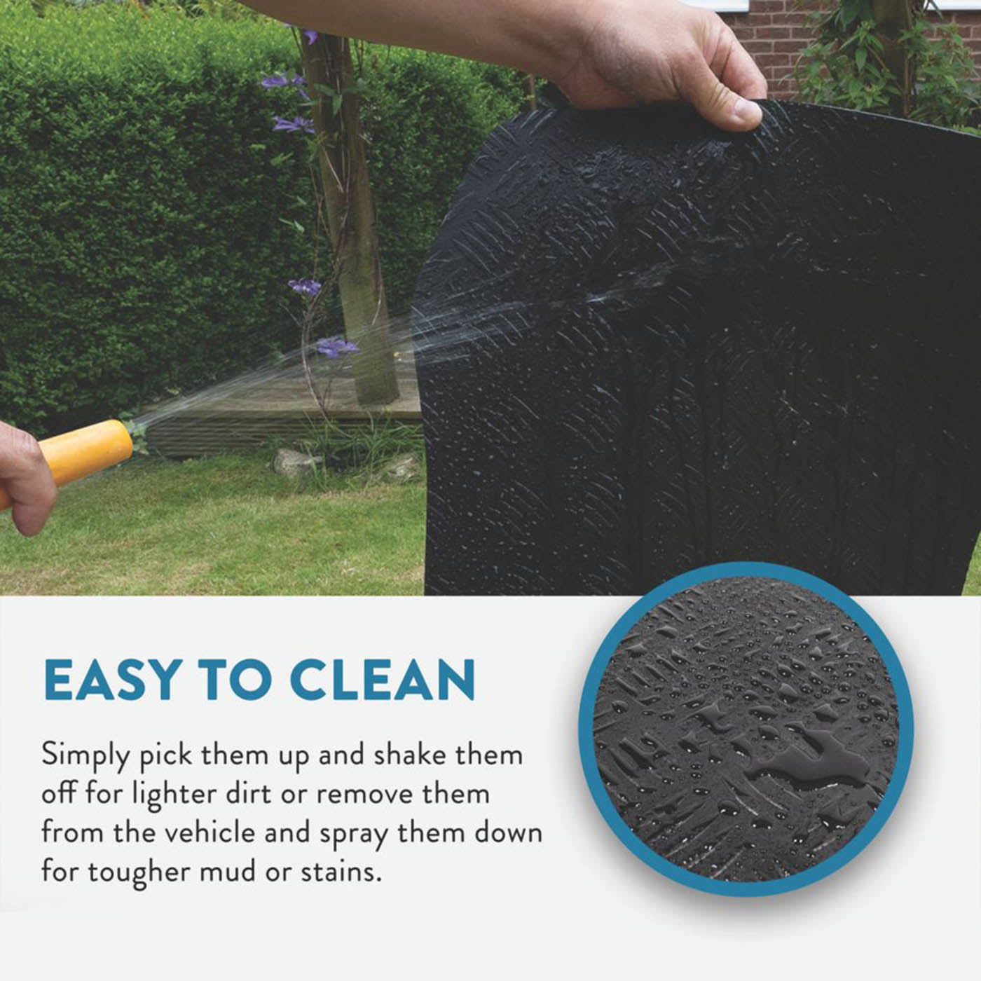 Car Mat Co. Rubber Floor Mats Set Fiat Fiorino 2008 on Waterproof 2 Piece - Image 6