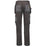 Work Trousers Mens Grey Black Slim Fit Multi Pocket Hammer Strap 40"W 32"L - Image 2