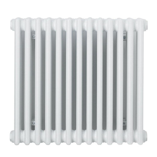 2 Column Radiator Classic Central Heating Horizontal Steel White H600 x W628mm - Image 1