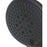 Swirl Shower Handset Round 3-Spray Patterns Matt Black Modern 110 x 255mm - Image 2