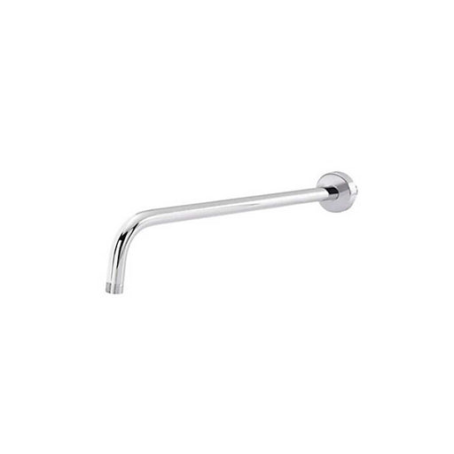 Round Shower Arm Stainless Steel Chrome Effect Wall-Mounted 450 x 20mm - Image 1