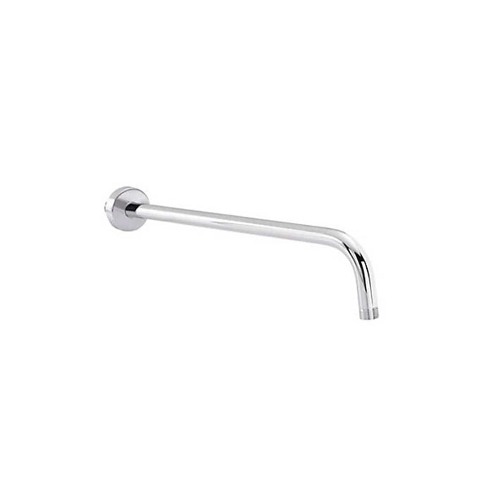 Round Shower Arm Stainless Steel Chrome Effect Wall-Mounted 450 x 20mm - Image 2