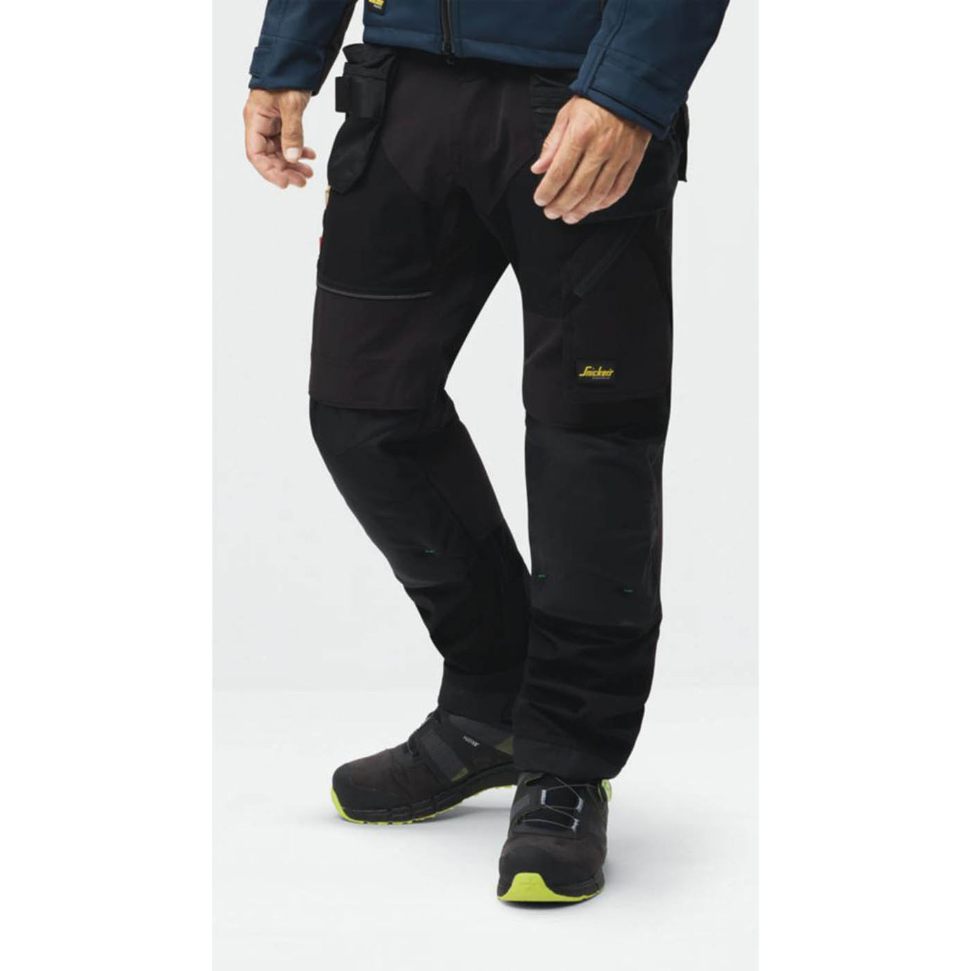 Snickers Work Trousers Mens Regular Fit Black Stretch Multi Pocket Cargo 39W 30L - Image 3