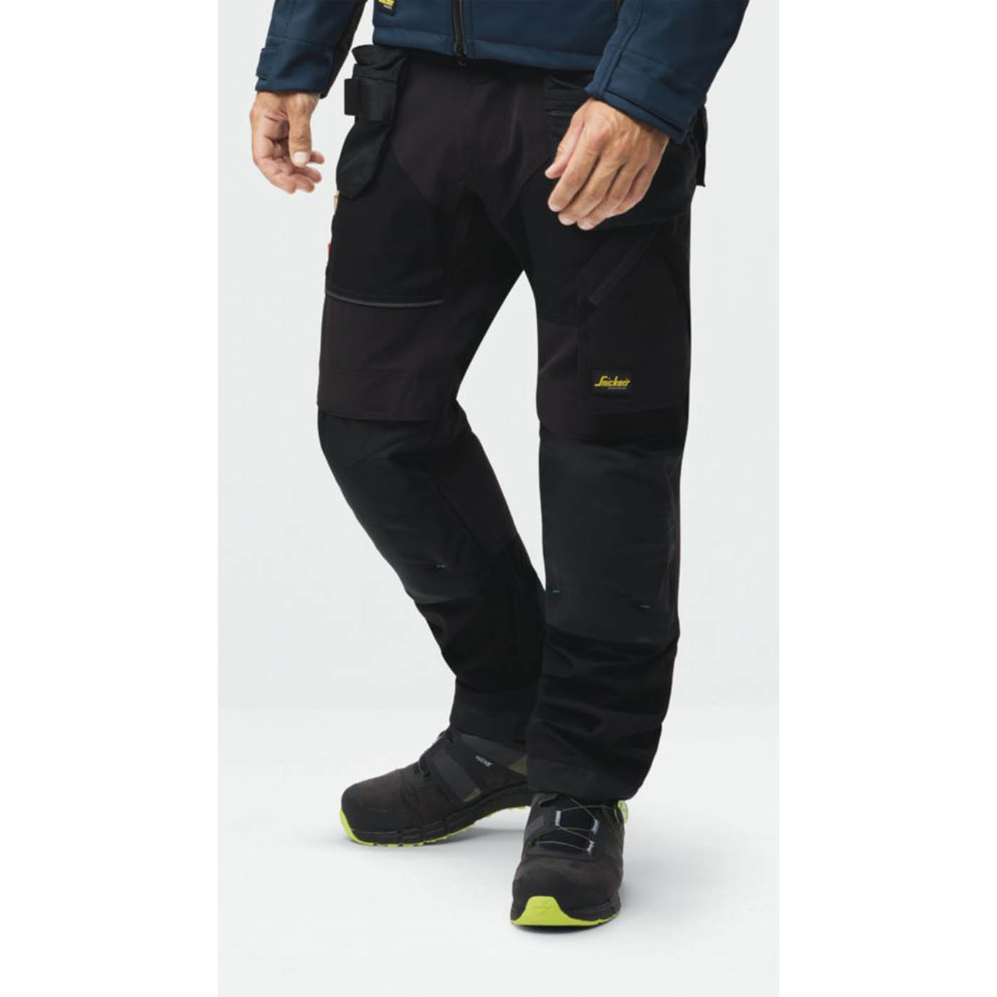 Snickers Work Trousers Mens Regular Fit Black Stretch Multi Pocket Cargo 39W 30L - Image 3