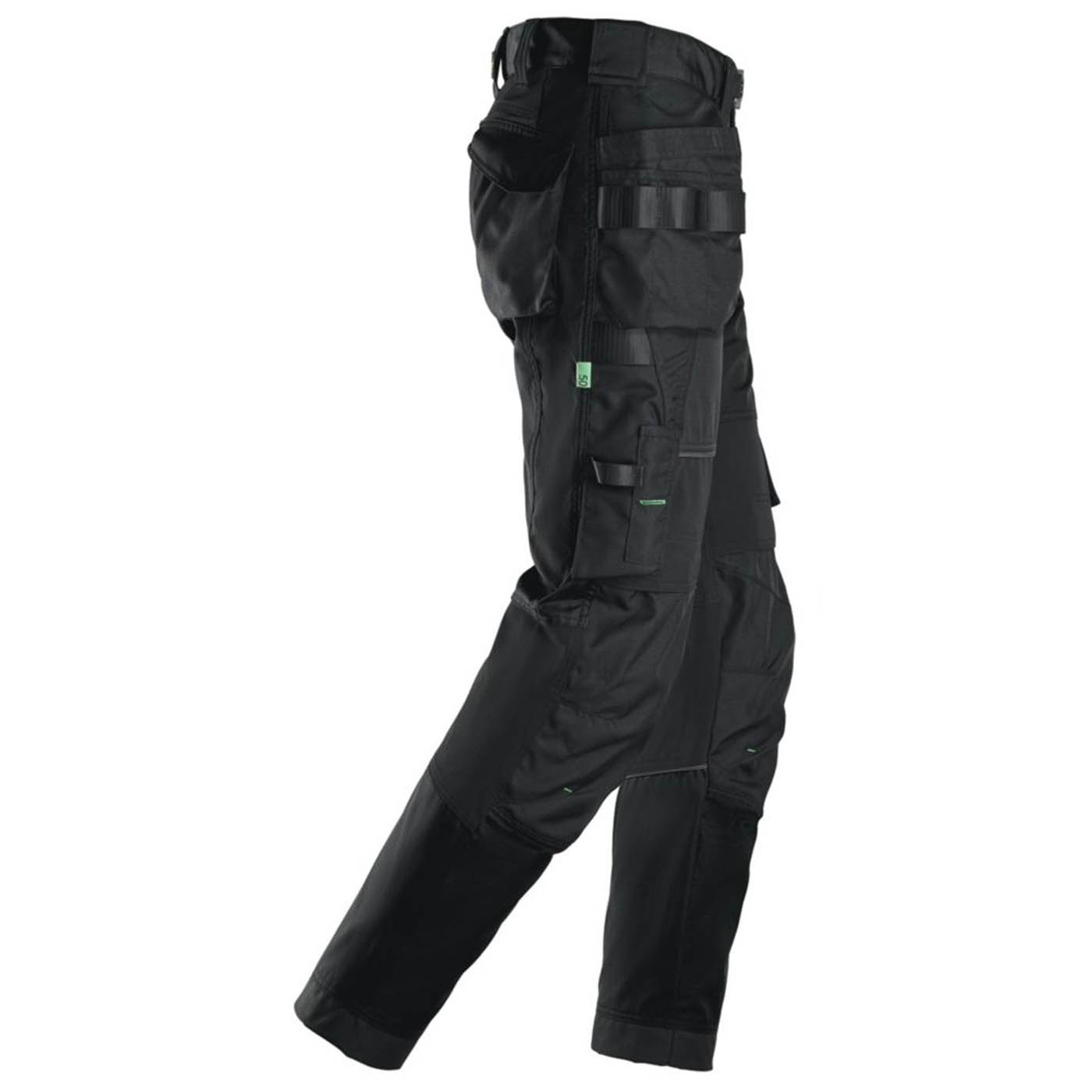 Snickers Work Trousers Mens Regular Fit Black Stretch Multi Pocket Cargo 39W 30L - Image 4