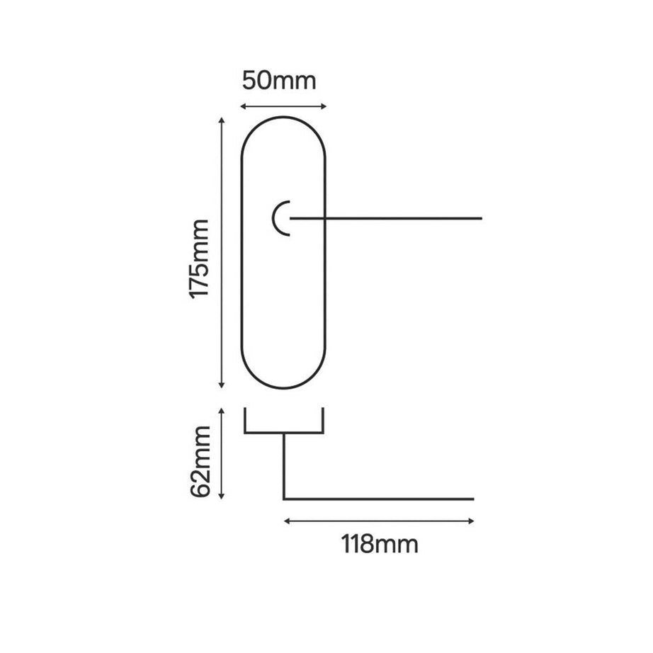 Smith And Locke WC Door Handles Pair Brushed Nickel Lever On Backplate Modern - Image 2