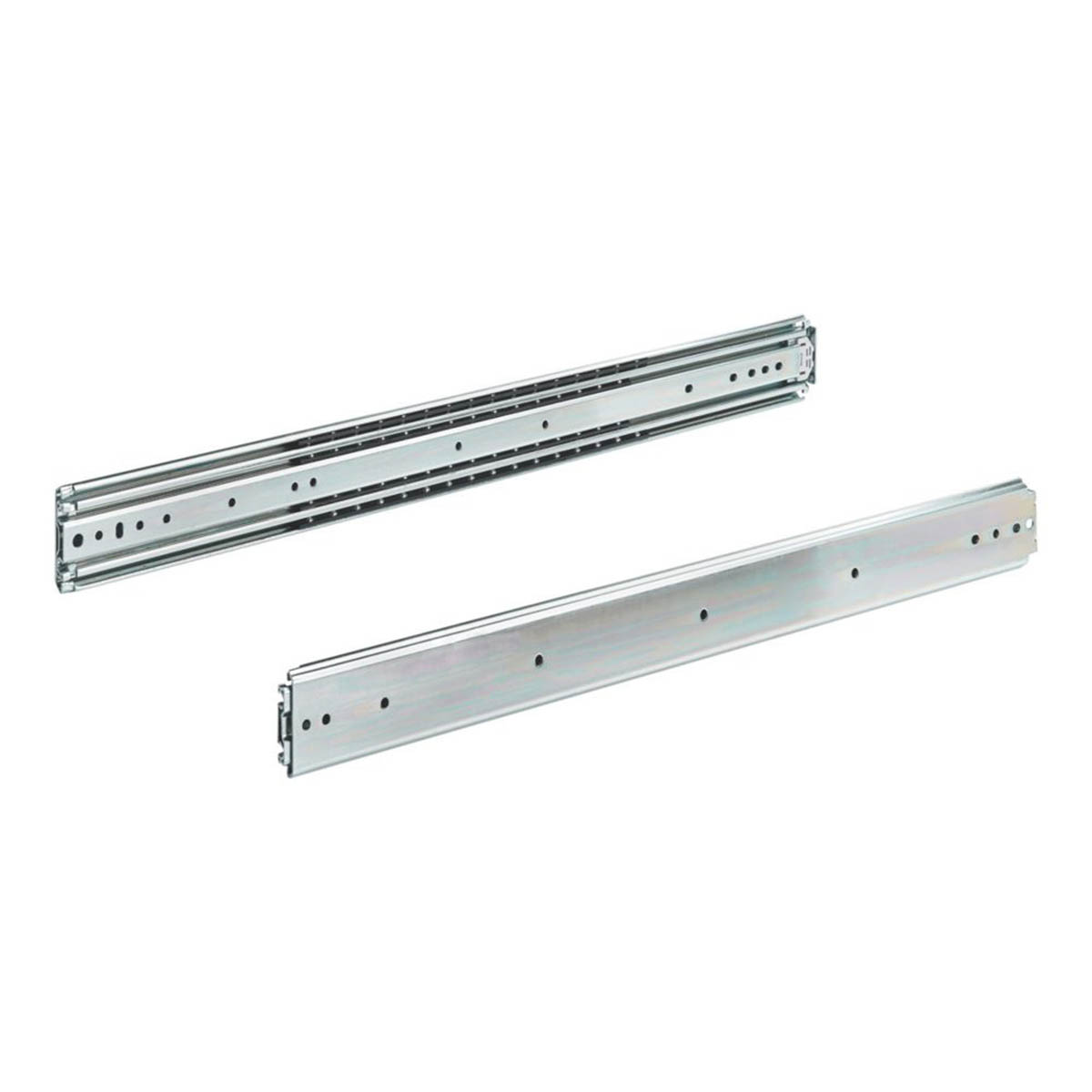 Drawer Runners Steel Self Closing Ball Bearing Heavy Duty 450mm 2 Pack - Image 1