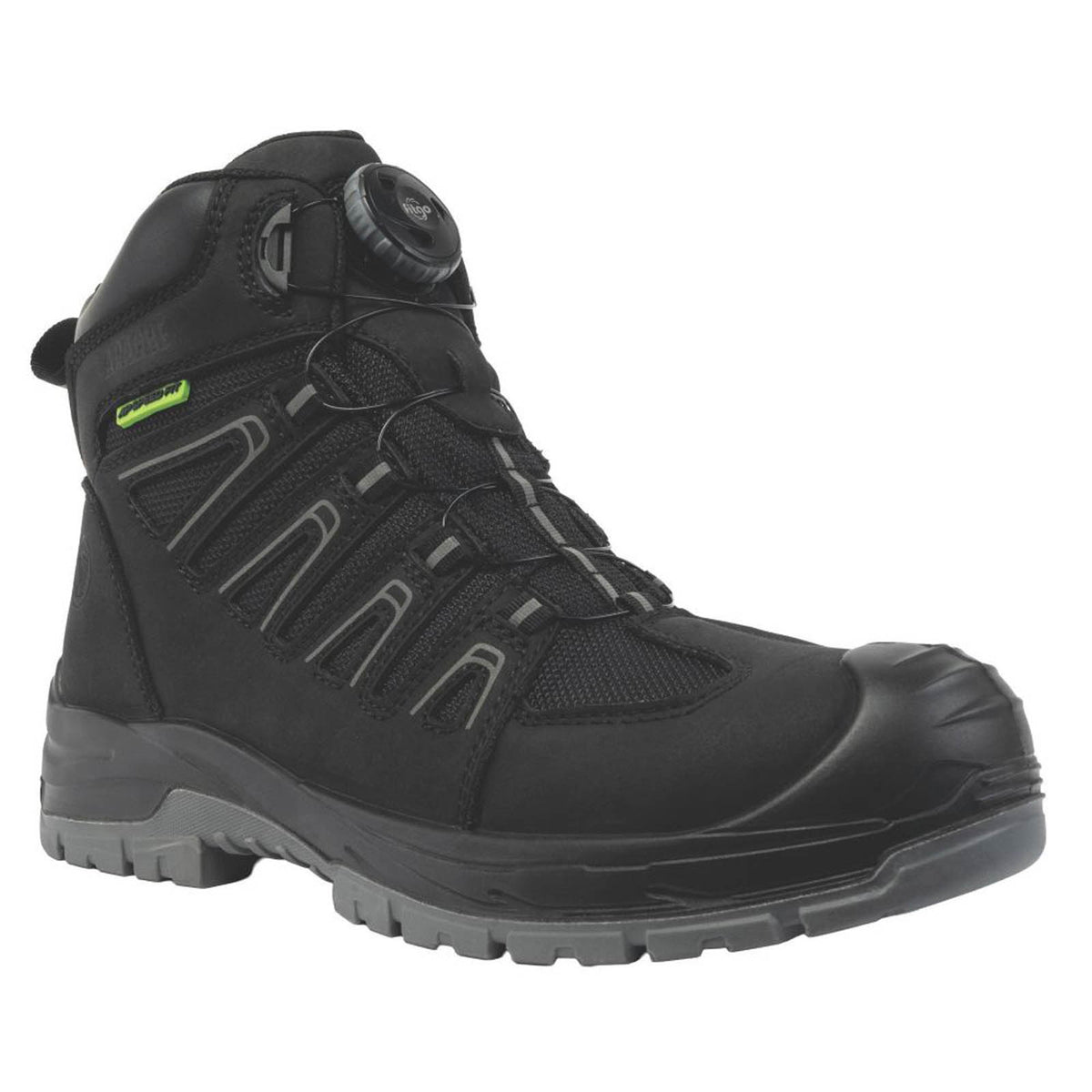 Apache Safety Boots Mens Wide Fit Black Waterproof Shoes Composite Toe Size 15 - Image 1