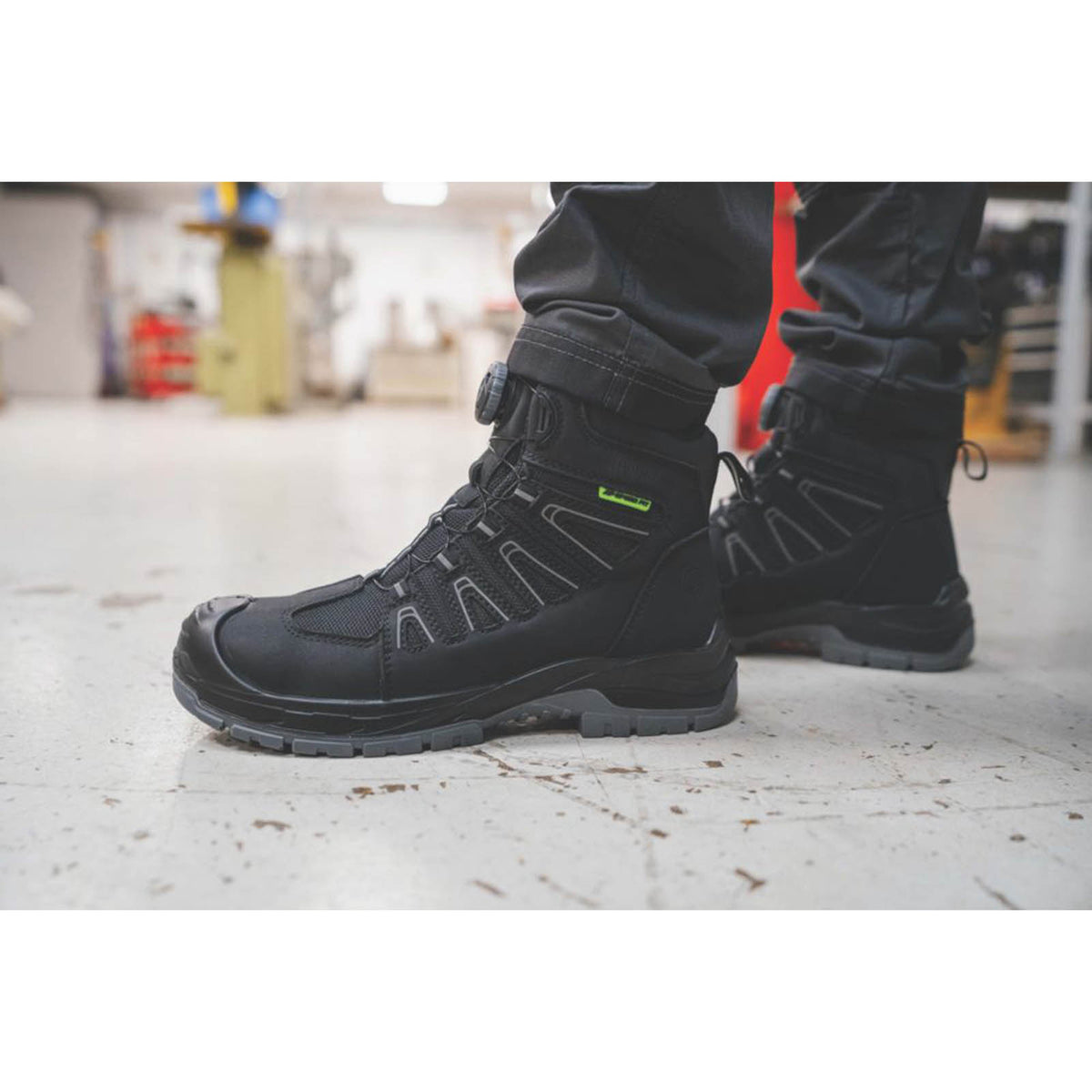 Apache Safety Boots Mens Wide Fit Black Waterproof Shoes Composite Toe Size 15 - Image 2